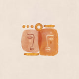 2 Heads Poster och Canvastavla