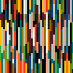 Stripes Retro Big Poster och Canvastavla