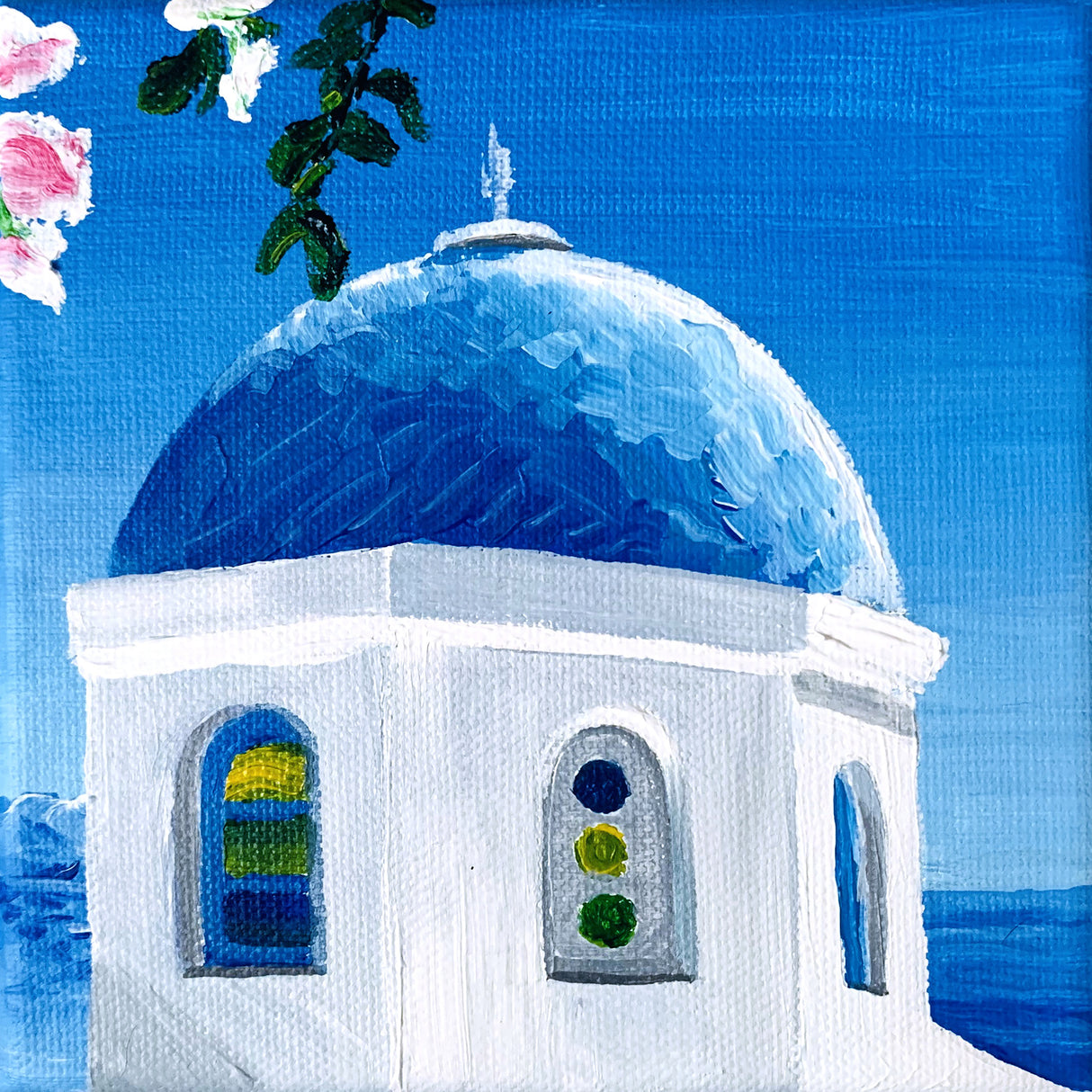 Blue Dome Poster och Canvastavla