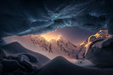 Blue ice cave Poster och Canvastavla