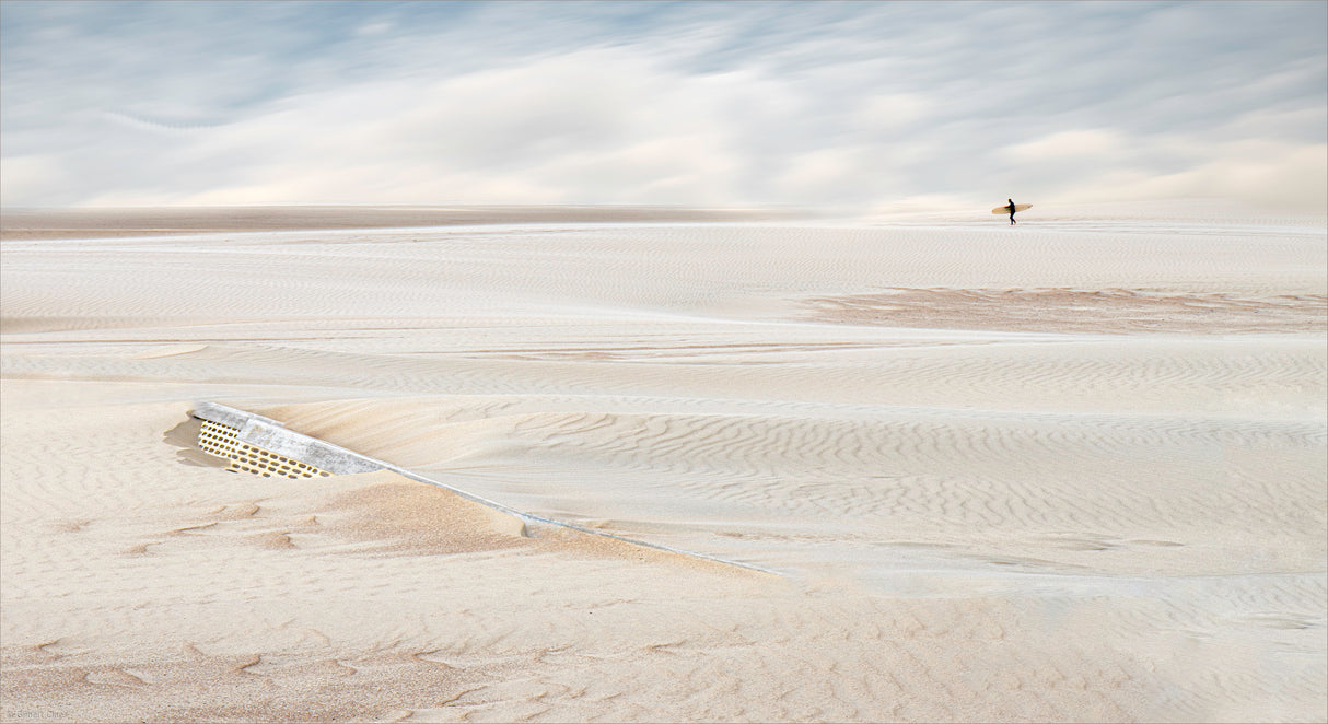 sand catcher and surfer Poster och Canvastavla