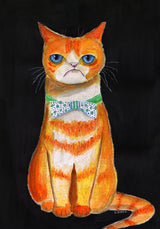 Sad Cat Poster och Canvastavla