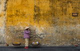 Fruit seller in Hoi An Poster och Canvastavla
