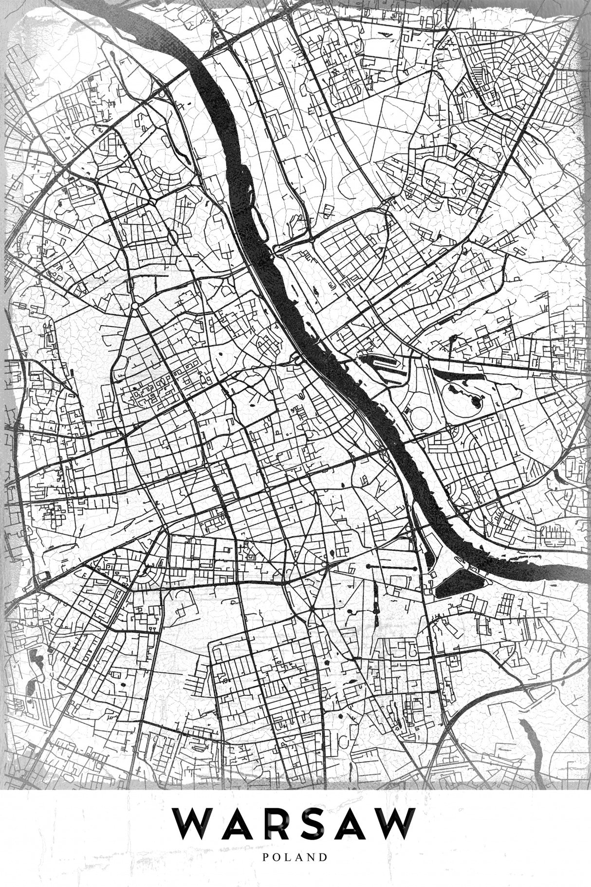Warsaw Poster och Canvastavla