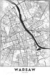 Warsaw Poster och Canvastavla