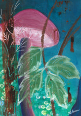 The Pink Mushroom Poster och Canvastavla