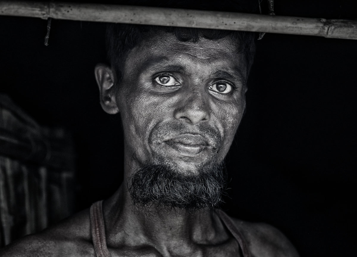 Rohingya refugee man - Bangladesh Poster och Canvastavla