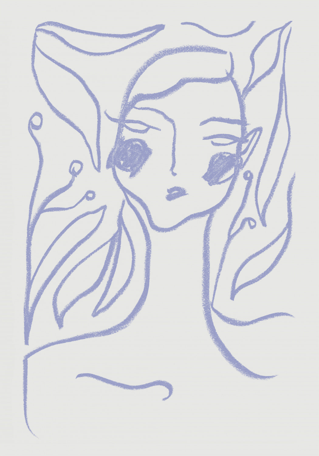 Gaia Lilac Poster och Canvastavla