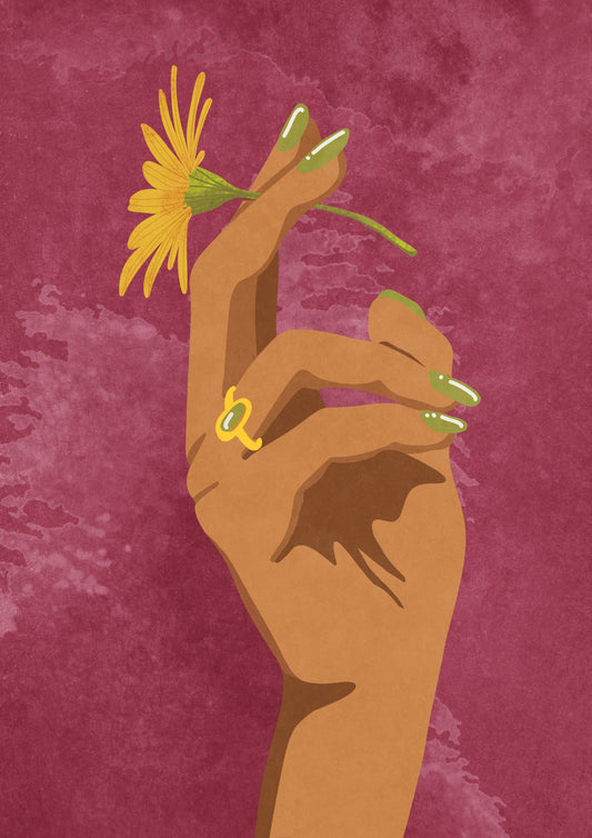 Smoking Flower Poster och Canvastavla