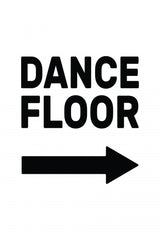 Dance Floor Arrow Right Poster och Canvastavla