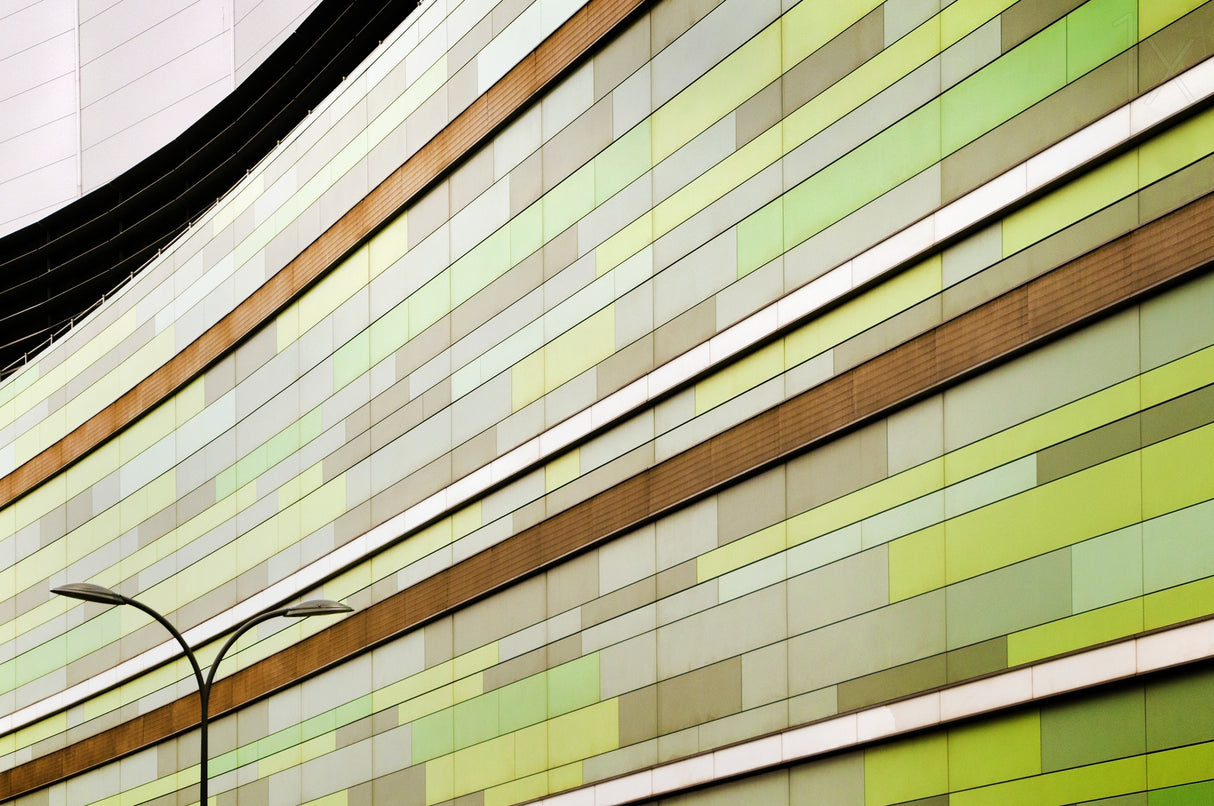Linear in green Poster och Canvastavla