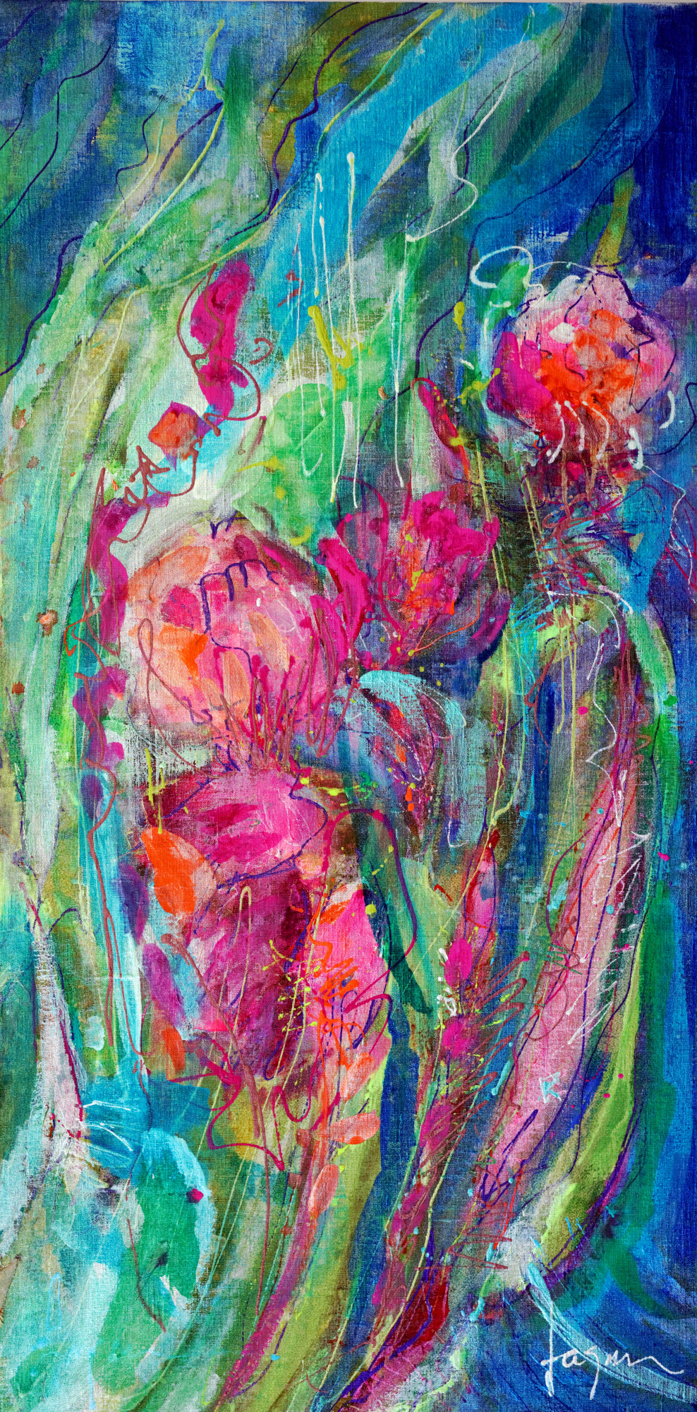 Df954 Myheartbloomsforyouiii Poster och Canvastavla