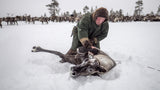 Semyon catches the reindeer Poster och Canvastavla