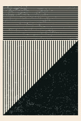 Black and White Lines Series #3 Poster och Canvastavla