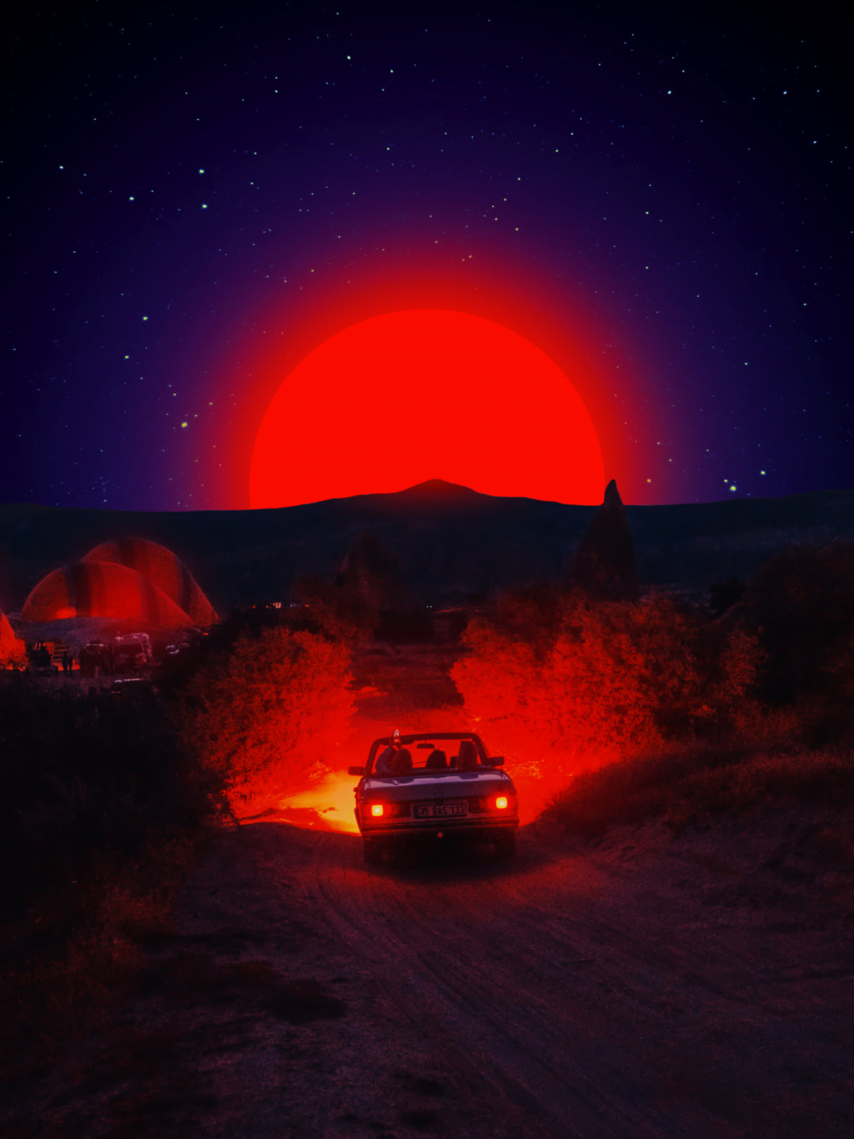 Chasing the Red Sun Poster och Canvastavla