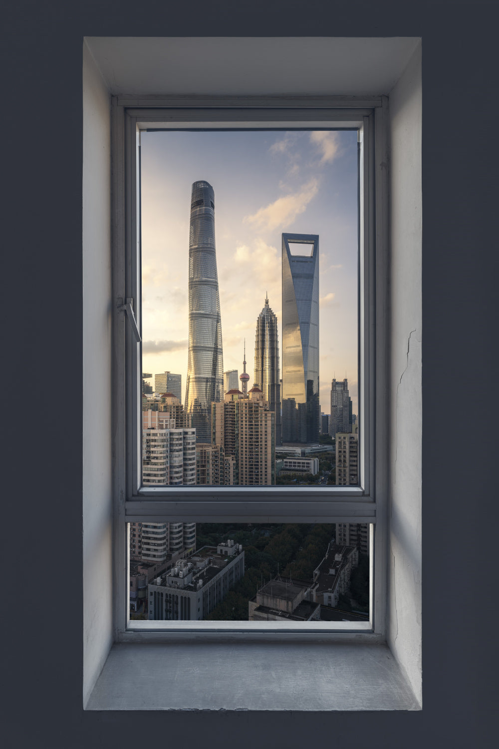 The window of Shanghai Poster och Canvastavla
