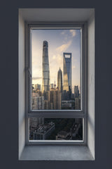 The window of Shanghai Poster och Canvastavla