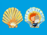 Scallops On Blue Poster och Canvastavla