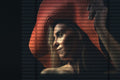 A lady with an orange hat Poster och Canvastavla