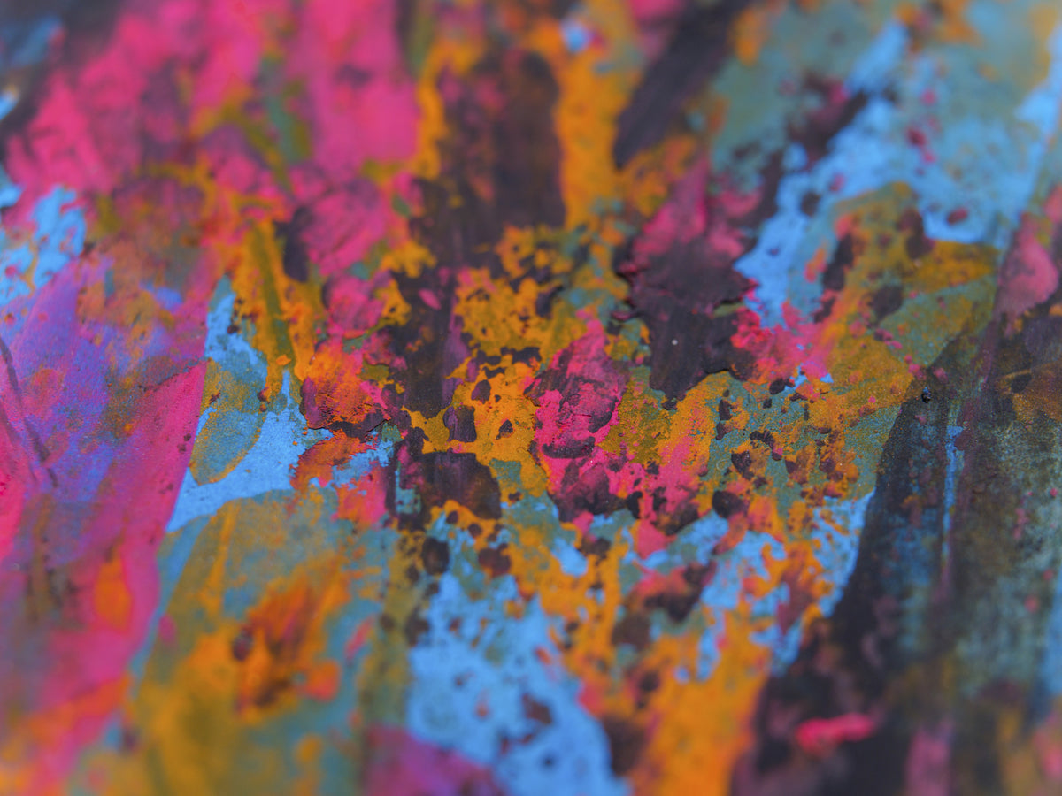 colored paints Poster och Canvastavla