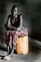 Young Mundari girl Poster och Canvastavla