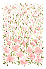 Field of pink flowers Poster och Canvastavla