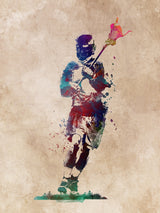 Lacrosse Sport Art 4 Poster och Canvastavla