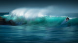RIDING THE WAVE Poster och Canvastavla