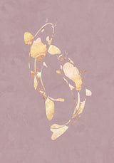 Pink Gold Koi Fish 1 Poster och Canvastavla