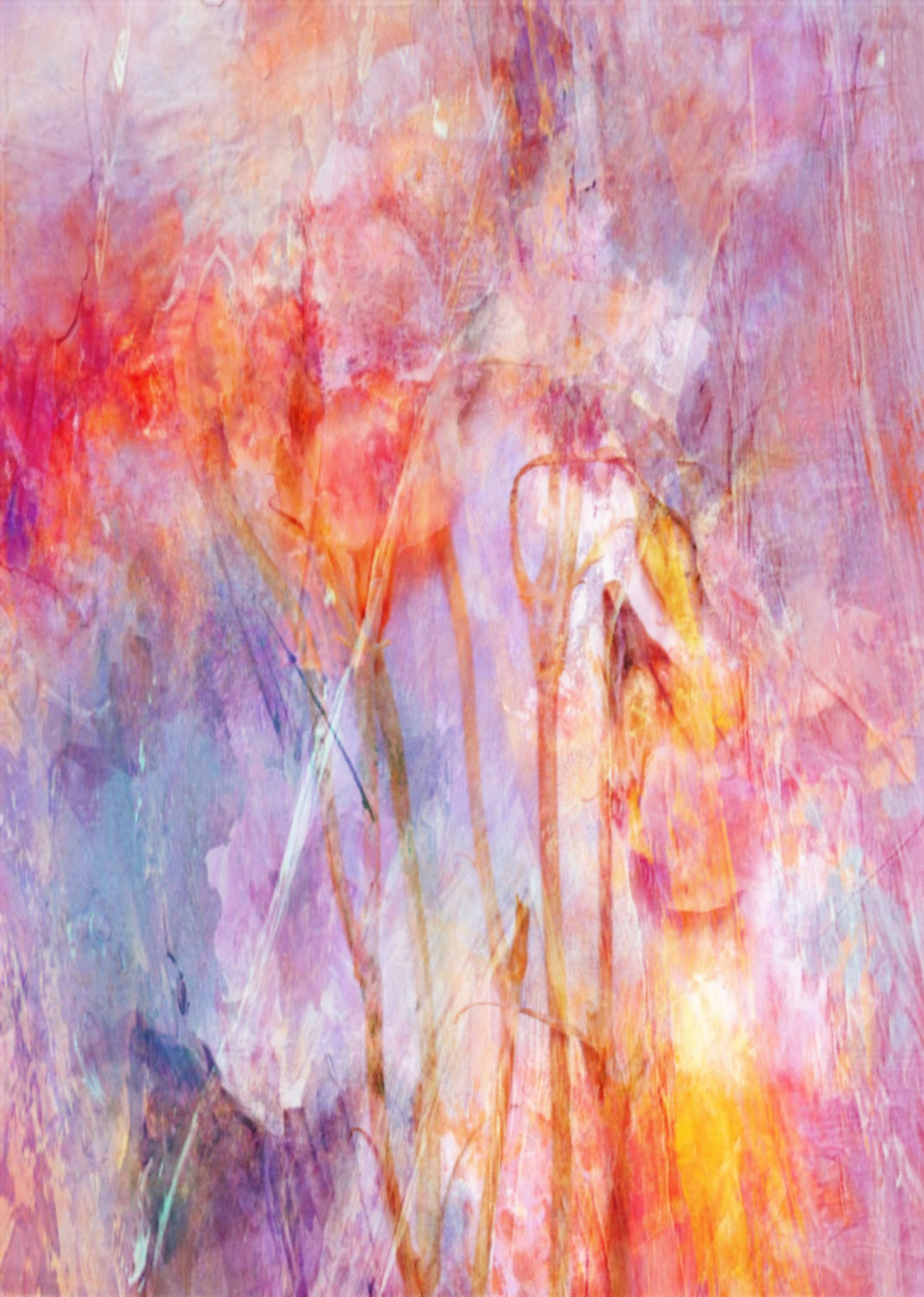 Flowers with Joy Poster och Canvastavla
