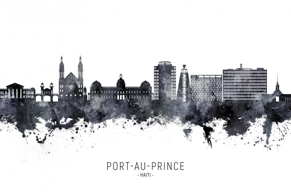 Port-au-Prince Haiti Skyline Poster och Canvastavla