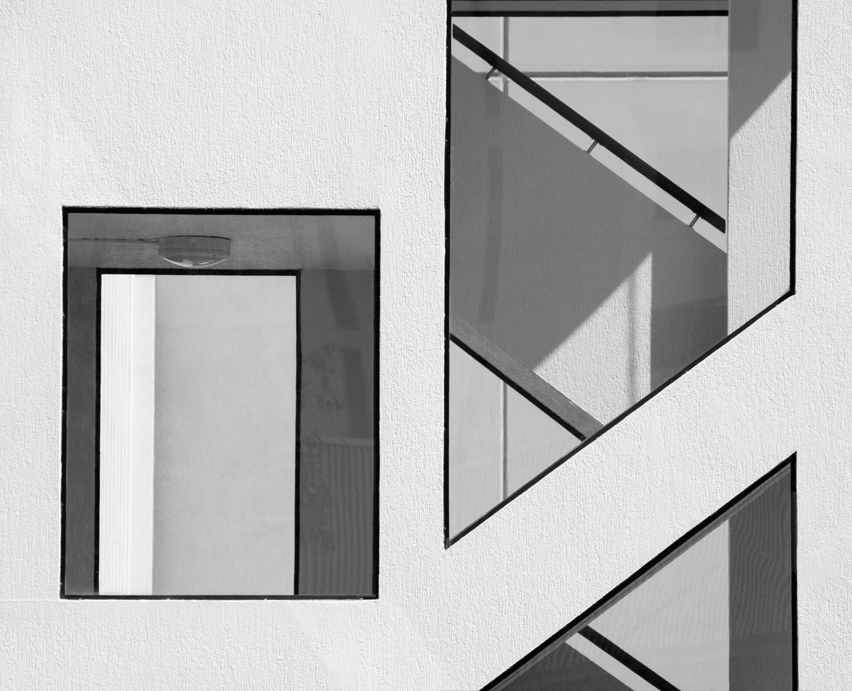 Stairwell Geometry Poster och Canvastavla