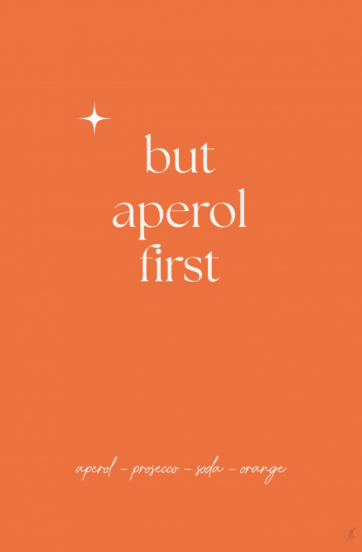 Aperol Poster och Canvastavla