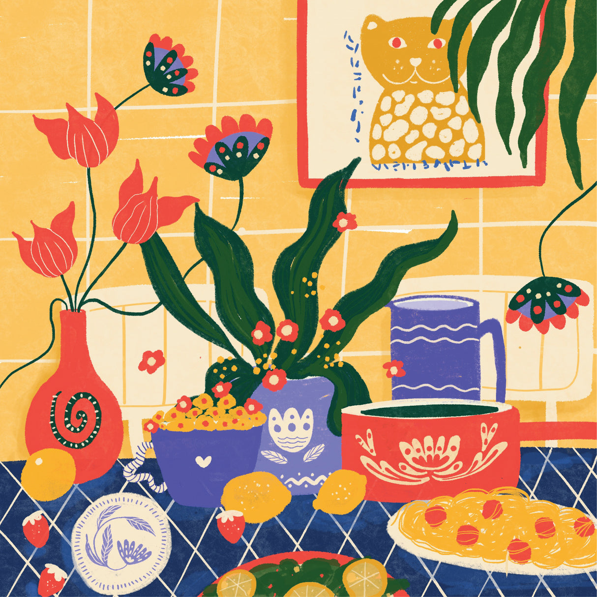Summer Lunch Poster och Canvastavla