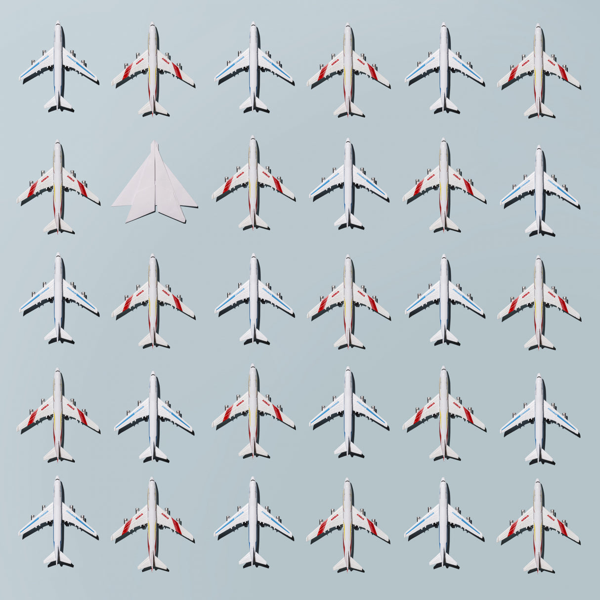 Paper plane Poster och Canvastavla