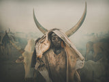 Mundari Boy horns Poster och Canvastavla