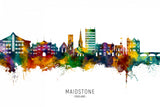 Maidstone England Skyline Poster och Canvastavla