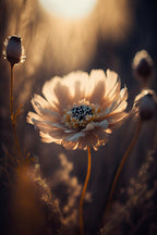 Flower in Morning Sun Poster och Canvastavla
