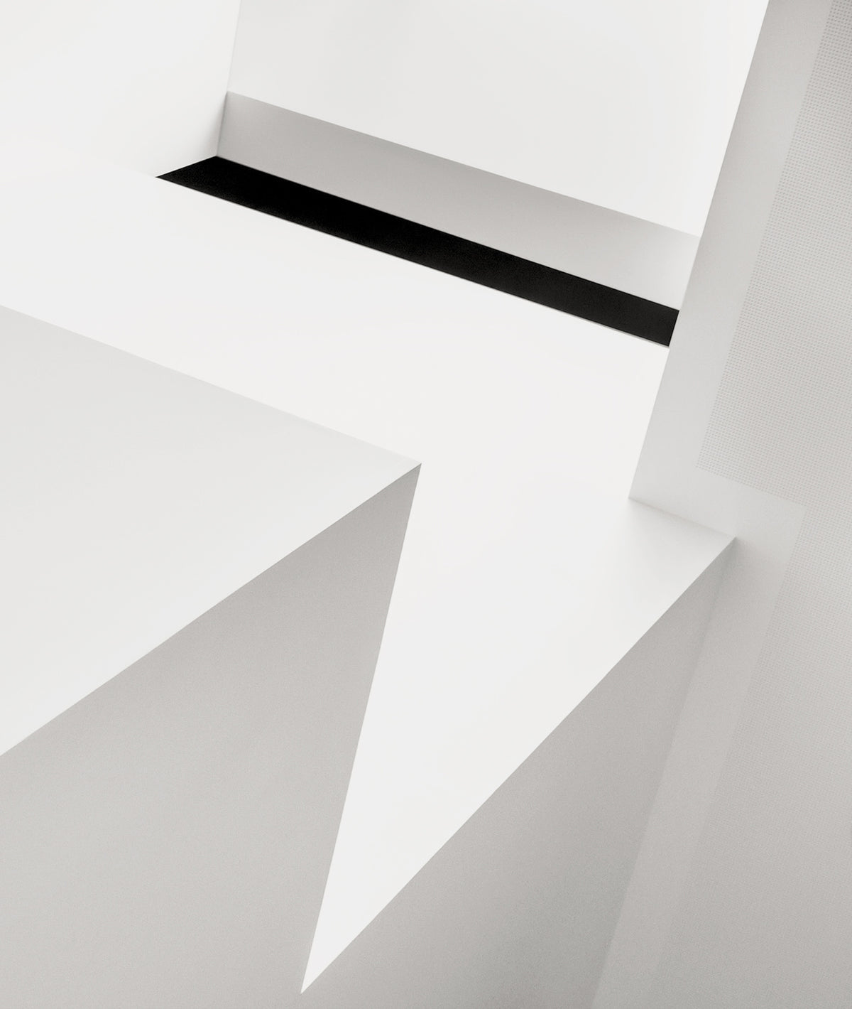 white shapes Poster och Canvastavla