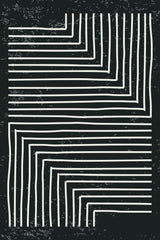 Black and White Line #2 Poster och Canvastavla