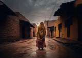 Alone in the village Poster och Canvastavla