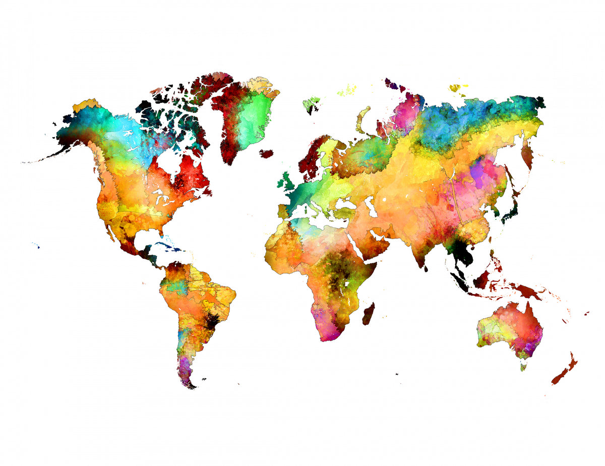 World map 23 Poster och Canvastavla
