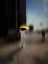 Yellow umbrella Poster och Canvastavla