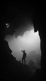 Explore in caves Poster och Canvastavla