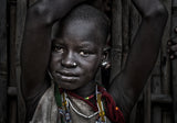 Laarim ethnic girl-South Sudan Poster och Canvastavla