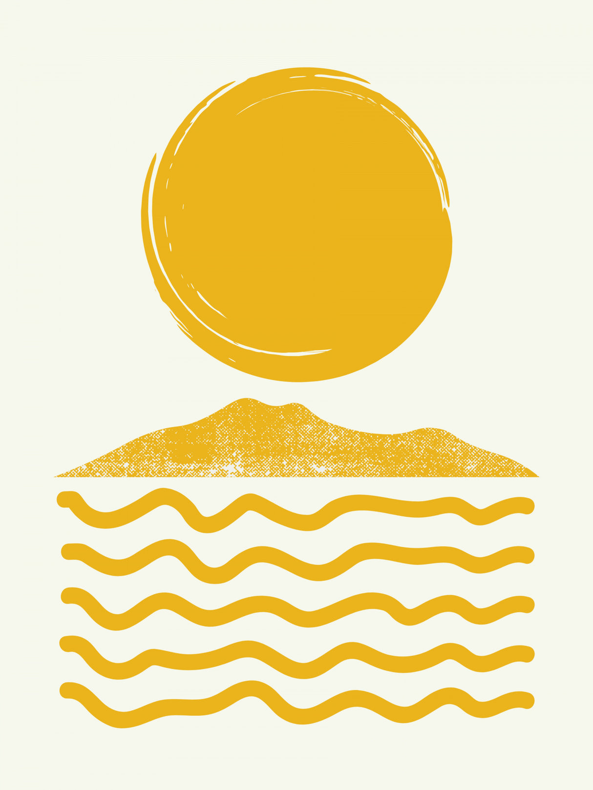 Sun Over Sea Poster och Canvastavla