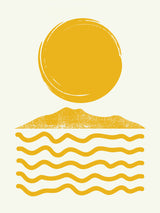 Sun Over Sea Poster och Canvastavla
