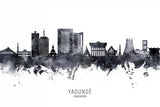 Yaoundé Cameroon Skyline Poster och Canvastavla
