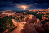 Lightning over Bryce Canyon Poster och Canvastavla