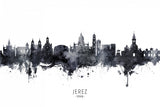 Jerez Spain Skyline Poster och Canvastavla